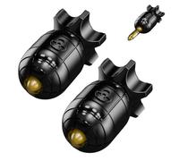 GLHYUOP 2 pcs Juguetes AntiestréS,Mini PequeñO Pistola De Juguete EDC DescompresióN Rotacional 3 Bota De Bala Blanda FáCil De Transportar, MúLtiples Formas De Jugar