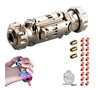 GLHYUOP Juguete Anti EstréS Edc, Rotar, Descomprimir Soft Bullet Guns Toy MúLtiples Formas De Jugar +20 Bala Blanda Y Mini Disco De Acero, Arranque Juguete AntiestréS (A)