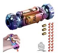 GLHYUOP Juguete Anti EstréS Edc, Rotar, Descomprimir Soft Bullet Guns Toy MúLtiples Formas De Jugar +20 Bala Blanda Y Mini Disco De Acero, Arranque Juguete AntiestréS (B)