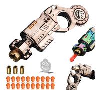 GLHYUOP Metal Pistola De Juguete EDC, 20 Bala Suave,Juguete AntiestréS MúLtiples Modos De Juego Soft Bullet Guns Toy con Mini Disco De Acero, para Coleccionar/Regalar