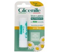 GLICEMILLE | Bálsamo labial nutritivo, SPF 15, con manzanilla BIO, glicerina y vitamina E, 5,5 ml