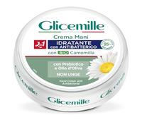 GLICEMILLE | Crema de manos hidratante con antibacteriano, tarro, con activo antibacteriano, glicerina, extracto biológico de manzanilla y activo prebiótico, 100 ml