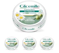 GLICEMILLE | Crema de manos nutritiva, tarro, con glicerina y aceite de oliva, 100 ml (Paquete de 4)