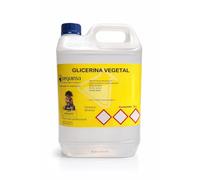 Glicerina Vegetal Líquida, Pureza 99,5%, Envase 5 Litros