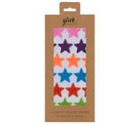 Glick 4 hojas de papel de seda Jazzy Star. Cada hoja mide 75 x 50 cm cuando está abierta y es adecuada para cumpleaños y otras celebraciones