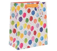 Glick Bolsa de regalo de lujo, bolsa de regalo grande, bolsa de regalo de celebración, bolsa de regalo de papel para ensalada de cumpleaños, bolsa de regalo de 260 x 315 x 135 mm, multicolor