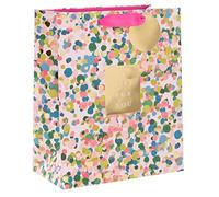 Glick Bolsa de regalo grande de confeti colorida de lujo, para cumpleaños y otras celebraciones, 260 x 315 x 135 mm, multicolor
