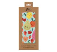 Glick Cuatro hojas de papel de seda de cóctel de frutas, cada hoja de 750 mm x 500 mm, papel de seda multicolor para envolver regalos, papel de seda de cumpleaños, artes y manualidades