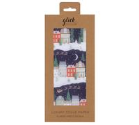 Glick Cuatro hojas de papel de seda, papel de cuento de hadas de Navidad para envolver Navidad, artes y manualidades, multicolor