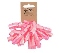 Glick Lazo de remolino de rizo rosa caramelo, lazo de remolino rosa caramelo para envolver regalos, artes y manualidades, lazo rosa caramelo, CS03