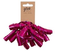 Lazo de remolino rizado rosa intenso, lazo de remolino de rizo rosa intenso para envolver regalos, artes y manualidades, lazo rosa intenso