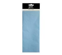 Glick Pañuelo azul pálido: 4 hojas grandes (750 x 500 mm) de papel pastel claro para envolver regalos, arte y proyectos de manualidades. Hermoso azul para cualquier idea creativa