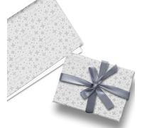 Glick Papel de regalo de lujo plegado (3 hojas) Snowdrift para Navidad