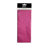 Glick Papel de regalo liso de lujo, 4 hojas, para envolver regalos y manualidades, mide 75 x 50 cm cuando está abierto, color rosa intenso