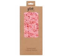 Glick Papel de seda triturado rosa claro de 30 g, perfecto para su uso en envoltura de regalos, arte y manualidades, 30 GMS, papel de seda triturado rosa claro