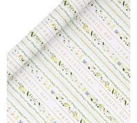 Glick - Rollo de papel de regalo de boda con flores silvestres, felicitaciones para el día de la boda, envoltura de regalos, artes y manualidades, 4 metros x 70 cm, multicolor