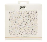 Glick Servilletas de fiesta, diseño de corazones, 33 x 33 cm, paquete de 20