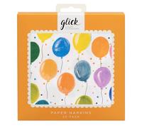 Glick Servilletas de fiesta, globos, 33 x 33 cm, paquete de 20