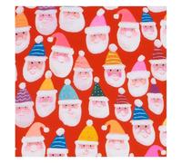 Glick Servilletas navideñas de lujo, paquete de 20, 3 capas, totalmente reciclables, 33 x 33 cm cuando están abiertas, color rojo