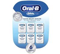 Glide From Crest Dental Floss Unflavoured 50m (Pack of 6) by Glide