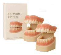 Glidewellpd - Premium Denture, Smileasego Premium Dentures, Dentadura postiza Set, Silicone Dentures Full Mouth, Ajuste cómodo para hombres mujeres. (2pcs)