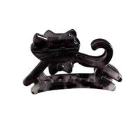 Glifora Pinza para el pelo con forma de gato y diseño antideslizante estable, pinza para el pelo, pinza grande para la cabeza trasera, ligera, accesorio para el pelo medio atado