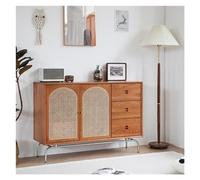 GLigeT Almacenamiento Aparador de Madera Maciza for el hogar, Sala Estar, Almacenamiento Multifuncional, despensa, Armario Entrada, aparador ratán