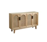 GLigeT Almacenamiento Aparador de ratán Macizo, gabinete Almacenamiento Troncos for Sala Estar, hogar, Entrada Moderna