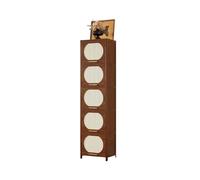 GLigeT Almacenamiento Estantería esquinera de pie con Bordes Estrechos, Ideal for Guardar y exhibir Libros en la Sala Estar