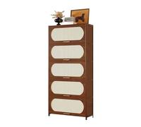 GLigeT Almacenamiento Estantería esquinera Extensible de 5 Niveles con Almacenamiento pie for Sala Estar (172 cm)