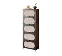 GLigeT Almacenamiento Estantería esquinera Negra de 60 cm con estantes for Libros y Muebles almacenaje, Ideal for el salón