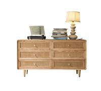 GLigeT Almacenamiento Gabinete de Seis cajones Madera Maciza, Almacenamiento en habitación for el hogar, cajón, aparador for Comedor