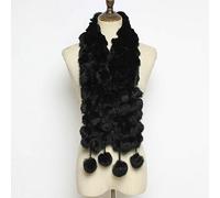 GLigeT Bufanda Bufanda de conejo de invierno for mujer, bufanda de conejo cálido Natural, bufandas de conejo auténtico de fila suave a la moda Abrigarse en invierno (Color : E, Size : 120cm)