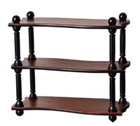 GLigeT Cocina Portavasos de escritorio, almacenamiento tazas agua, exhibición multicapa madera maciza for el hogar