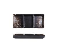 GLigeT Condimentos Bandejas de cerámica con 3 compartimentos for aperitivos, ideal for el hogar, restaurantes y cocinas Fiestas