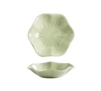 GLigeT Condimentos Bandejas de cerámica for mojar, for decorar escritorios, artículos cocina for el hogar Fiestas(Light Green)