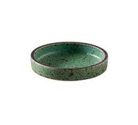 GLigeT Condimentos Plato redondo de cerámica retro for salsa, olla caliente, condimentos, cuenco, platos pequeños for saborear Fiestas(Green)