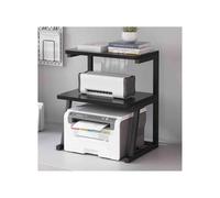 GLigeT Dormitorio Estante de Almacenamiento for Impresora Escritorio, pequeño, for Oficina y hogar, Estante Multifuncional for organización, for fotocopiadora Multicapa Oficina(Negro)