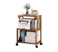 GLigeT Dormitorio Estante de Almacenamiento Multifuncional, Soporte for fotocopiadora, Estante for Oficina, for Impresora Multicapa for el hogar Oficina(Bruin)