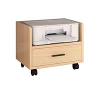 GLigeT Dormitorio Estante Debajo del Escritorio, Estante for Impresora con cajón, Soporte for mesita de Noche, Organizador Oficina, gabinete móvil, Simple Oficina(A)