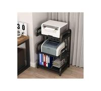GLigeT Dormitorio Estante for Impresora de Gran Capacidad Tres Capas, Organizador Archivos Oficina, estantería Almacenamiento for el hogar, Estante for fotocopiadora Oficina(Negro)