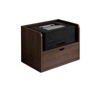 GLigeT Dormitorio Estante for Impresora de Oficina, Soporte for pequeña Escritorio, Estante Elevado Que Puede Colocar Papel A4, Varios Niveles Oficina(Bruin)