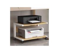 GLigeT Dormitorio Estante for Impresora Debajo del Escritorio, Organizador de Archivos, escáner Copia, Soporte Todo en uno, Bandeja Multifuncional con Ruedas Oficina(A)