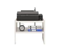 GLigeT Dormitorio Estante for Impresora, fotocopiadora, Escritorio, Soporte Multicapa, de suboficina, Estante Almacenamiento for el hogar Oficina(Blanco,Pequeño)