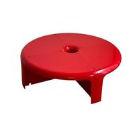 GLigeT Fin Juego de Mesa Centro Modular plástico, mesas Redondas entrelazadas for autoensamblaje Café(Red)