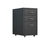 GLigeT Hogar Archivador de Oficina, gabinete Hierro 1,2mm Espesor, Almacenamiento Multifuncional, con múltiples cajones, Datos(Negro)