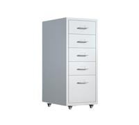 GLigeT Hogar Archivador de Oficina Gran Capacidad 5 Capas Gabinete Organizador Datos Multifuncional Cajonera Acero Laminado en frío Engrosada Almacenamiento(Blanco)