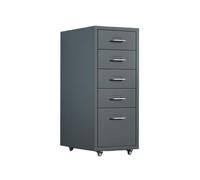 GLigeT Hogar Archivador de Oficina Gran Capacidad 5 Capas Gabinete Organizador Datos Multifuncional Cajonera Acero Laminado en frío Engrosada Almacenamiento(Grey)