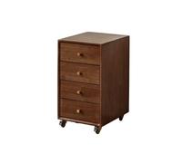 GLigeT Hogar Archivador Multifuncional, Organizador de Almacenamiento extraíble Simple Debajo la Mesa, cajón, Armario Cuatro cajones, mesita Noche(Bruin)