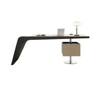 GLigeT Hogar Escritorio Ejecutivo Moderno, estación de Trabajo espaciosa y Minimalista for Oficina en casa con 2 cajones Oficina(Beige,S)